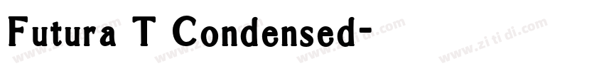 Futura T Condensed字体转换 Futura T Condensed字体转换